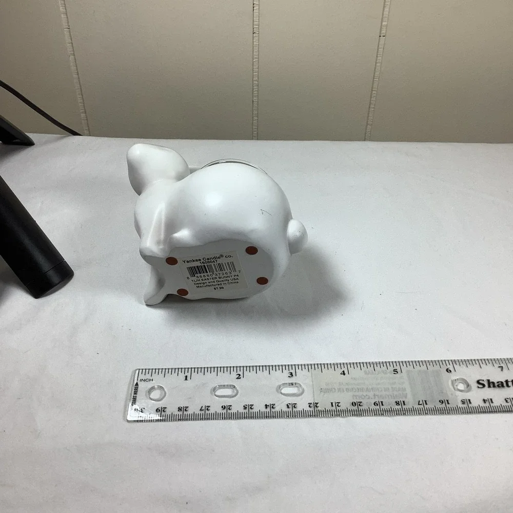 Yankee Candle Ceramic Easter Bunny Votive Tealight Candle Holder White